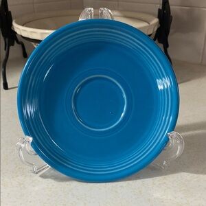 Fiestaware Retired Peacock Classic Rim 5 7/8 Inch Saucer